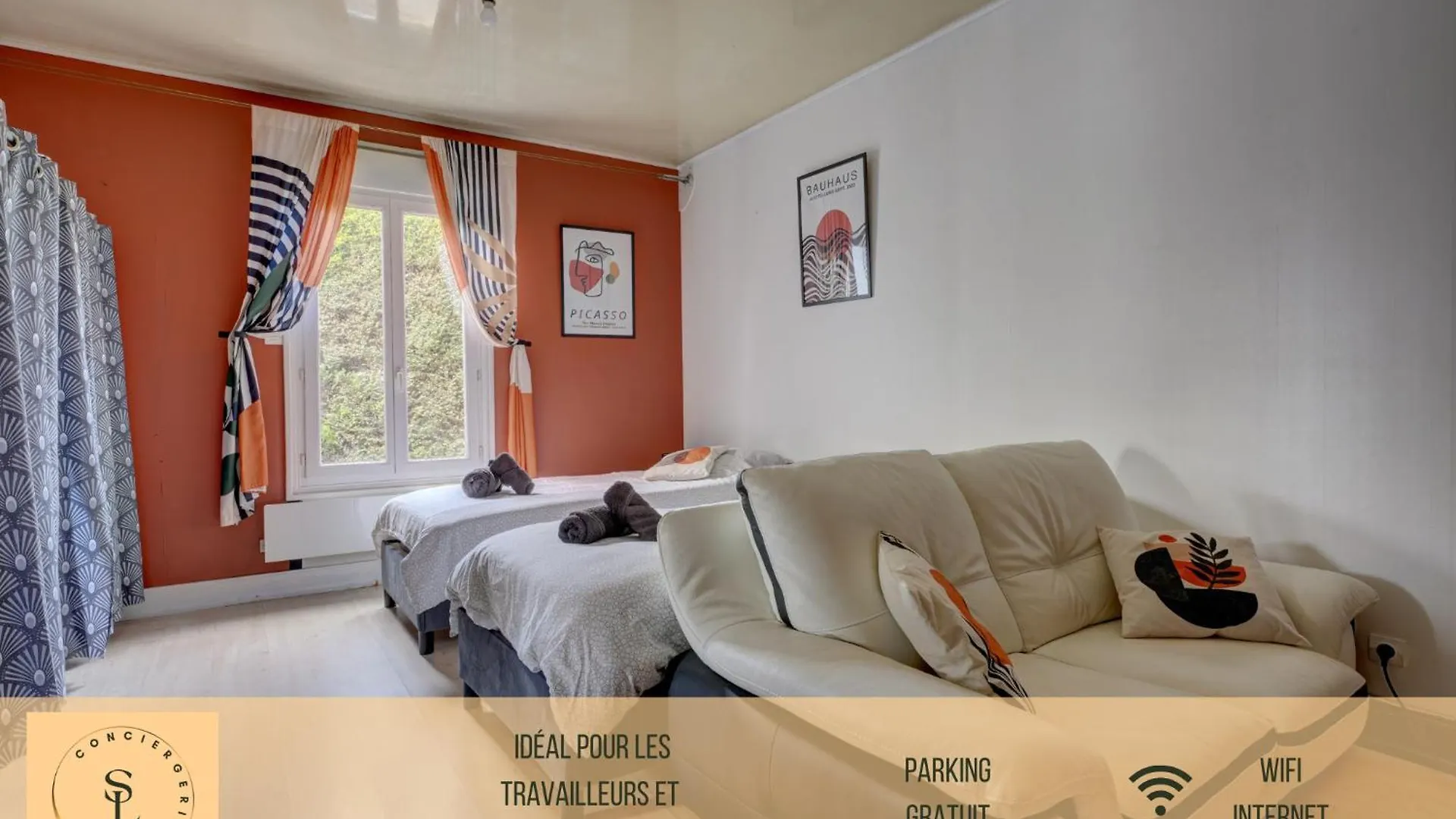 T1 Confortable Avec Parking, Proche Lyon, Ideal Couples Ou Travailleurs Corbas Apartment